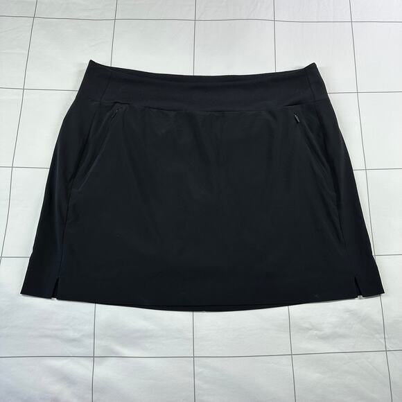 Athleta Skort Womens 14 Black Soho Golf Pull On Athletic Travel Minimalist Sport - Picture 2 of 10